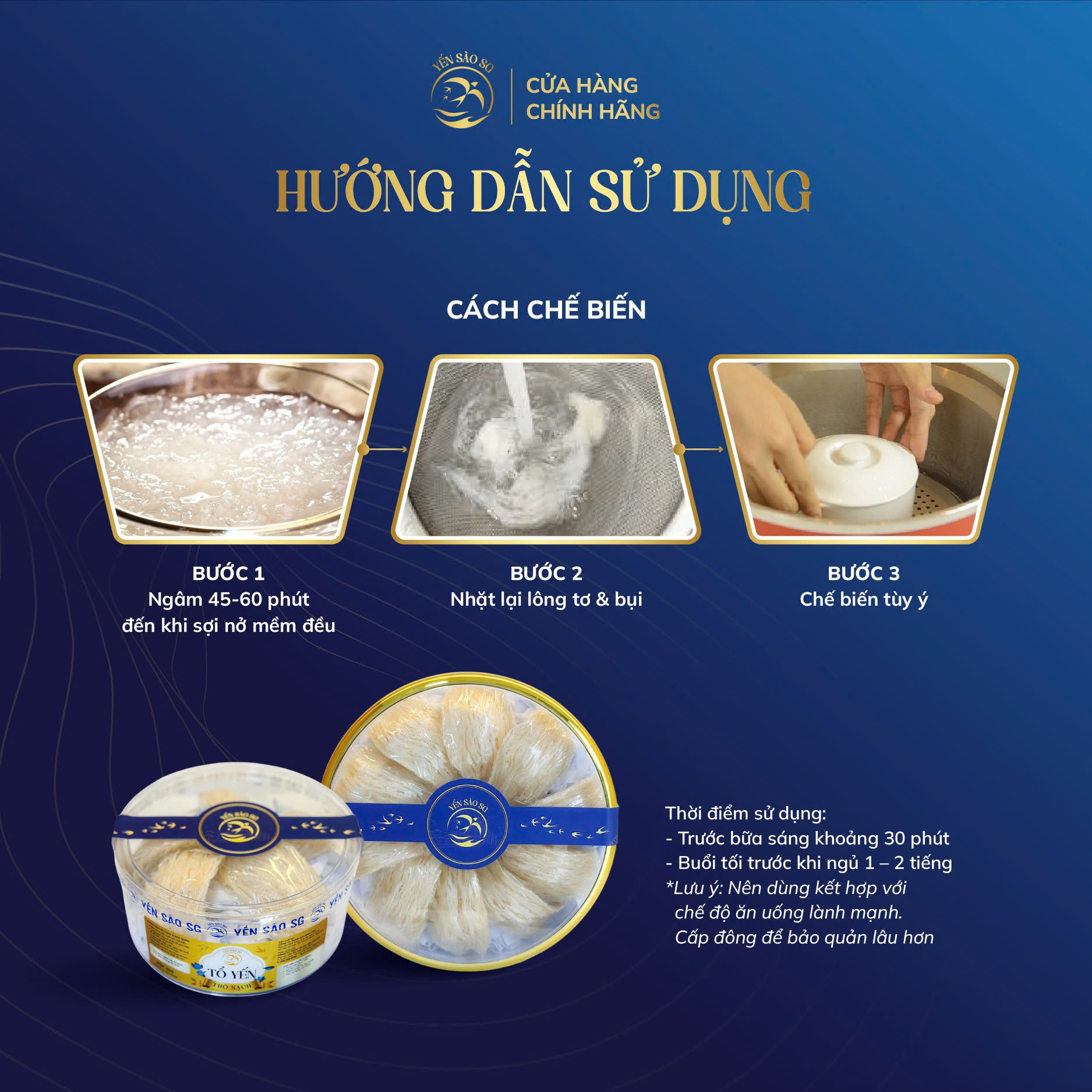 tổ yến thô sạch 100g