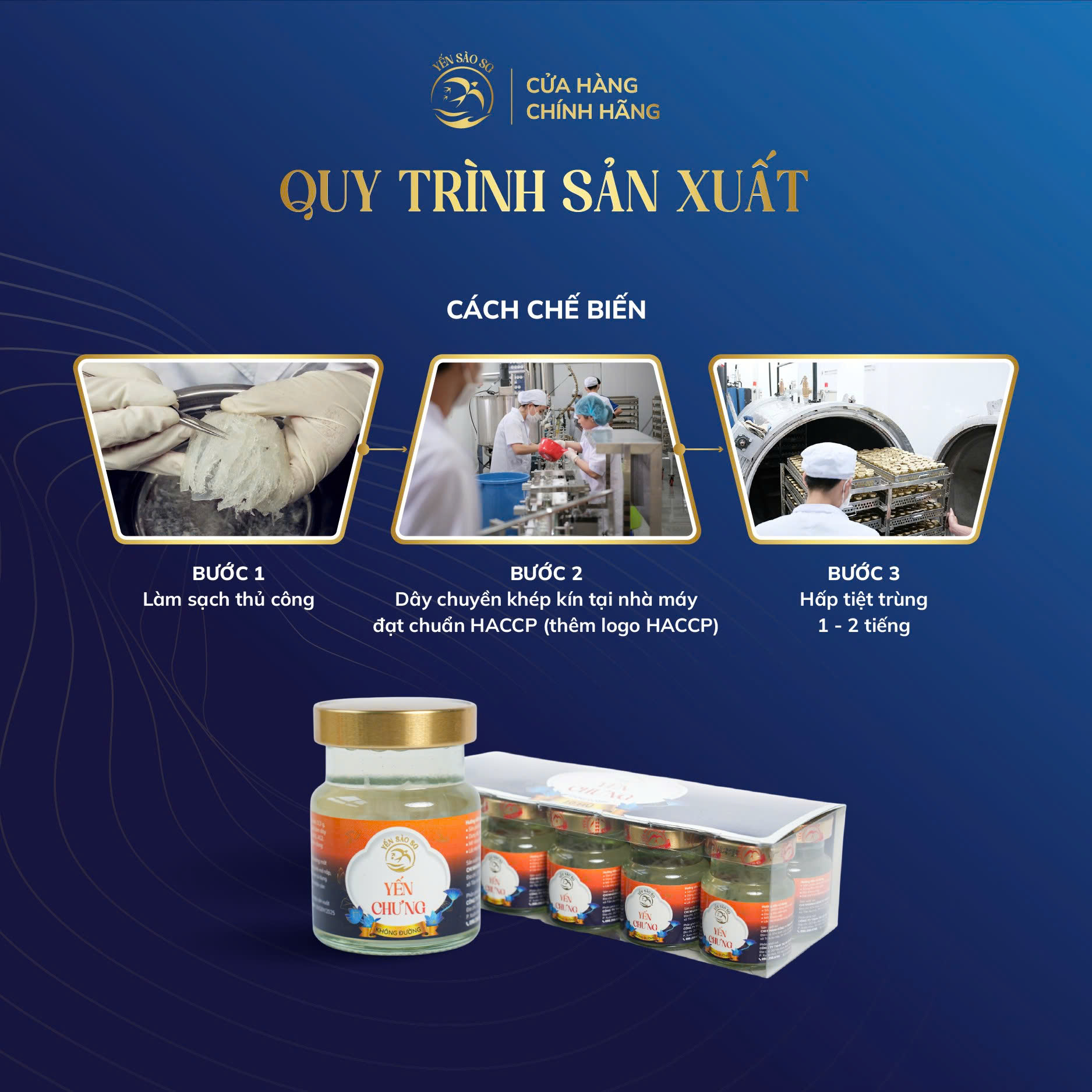 yến nước – tổ yến chưng hộp 10 lọ (không đường)