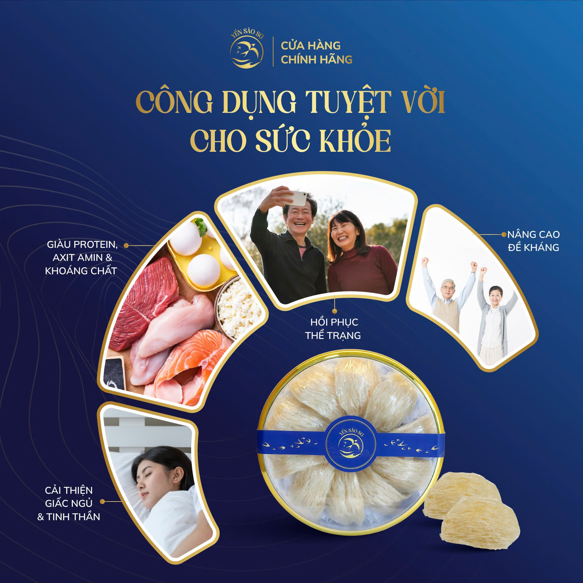 tổ yến thô sạch 100g