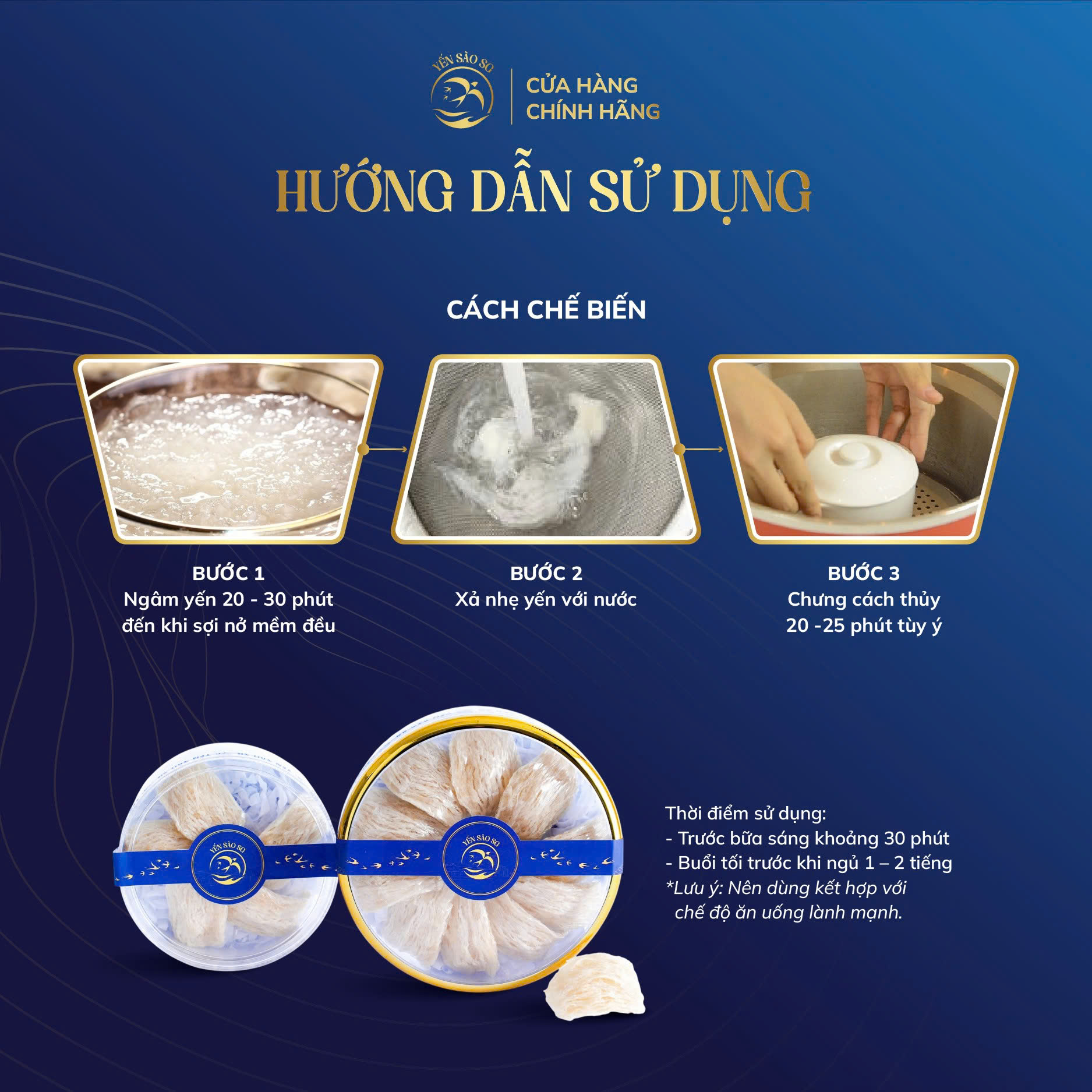 tổ yến tinh chế Đặc biệt 100g
